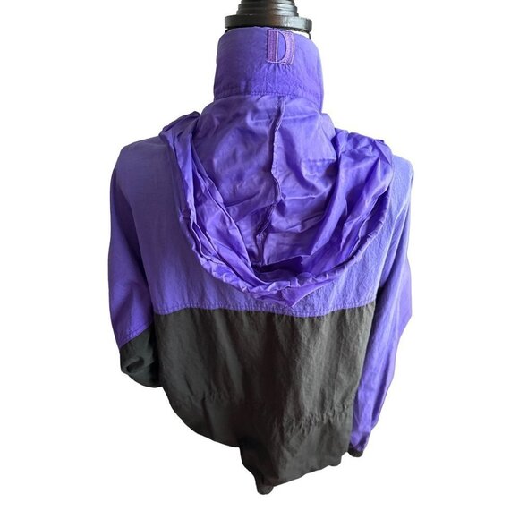 Dunbrooke VINTAGE Jacket Coat Purple 90s Hood Net Lining Mid Length Size XL - Picture 2 of 9